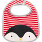 First Impressions Baby Boy's Cotton Reversible Penguin Bib White Size Regular