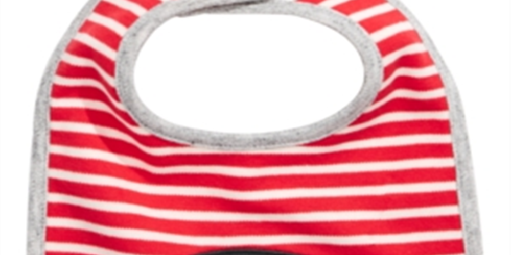 First Impressions Baby Boy's Cotton Reversible Penguin Bib White Size Regular