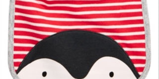 First Impressions Baby Boy's Cotton Reversible Penguin Bib White Size Regular