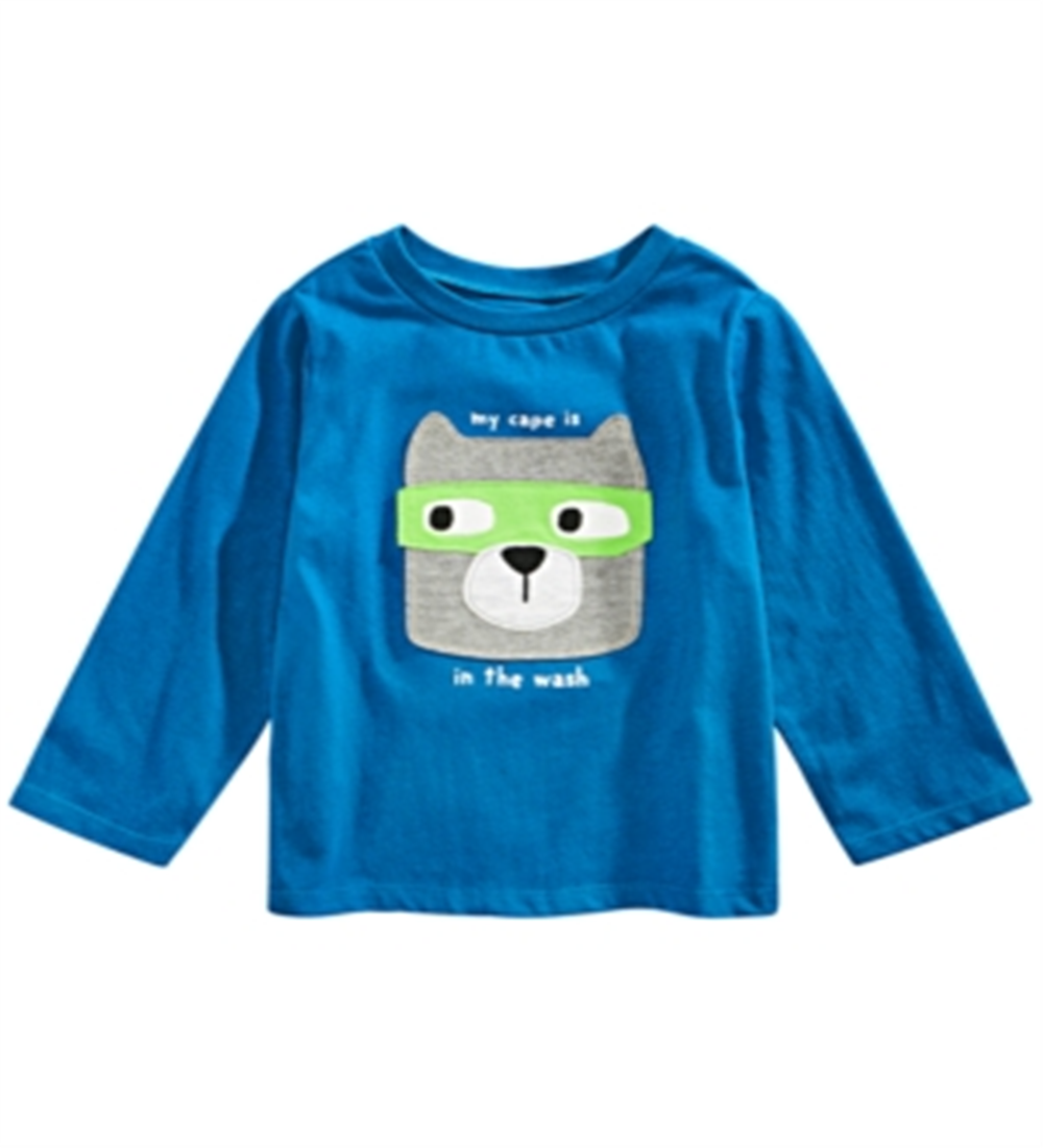 First Impressions Baby Boy's Cape Dog Print T-Shirt Blue Size 12 Months