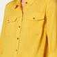 Charter Club Women's Two Pocket Shirt Yellow Size X-Small
