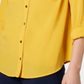Charter Club Women's Two Pocket Shirt Yellow Size X-Small