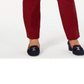 Charter Club Women's Cambridge Skinny Pull on Tummy Control Pants Red Size 18