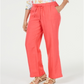 Charter Club Women's Linen Drawstring Waist Pants Coral  Size X-Large