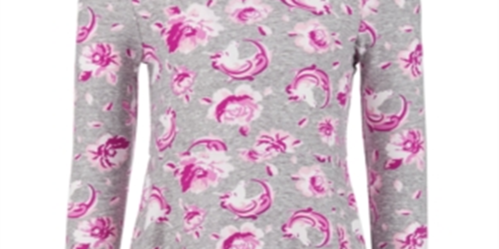 Epic Threads Little Girl's Floral Unicorn Dress Gray Size 6