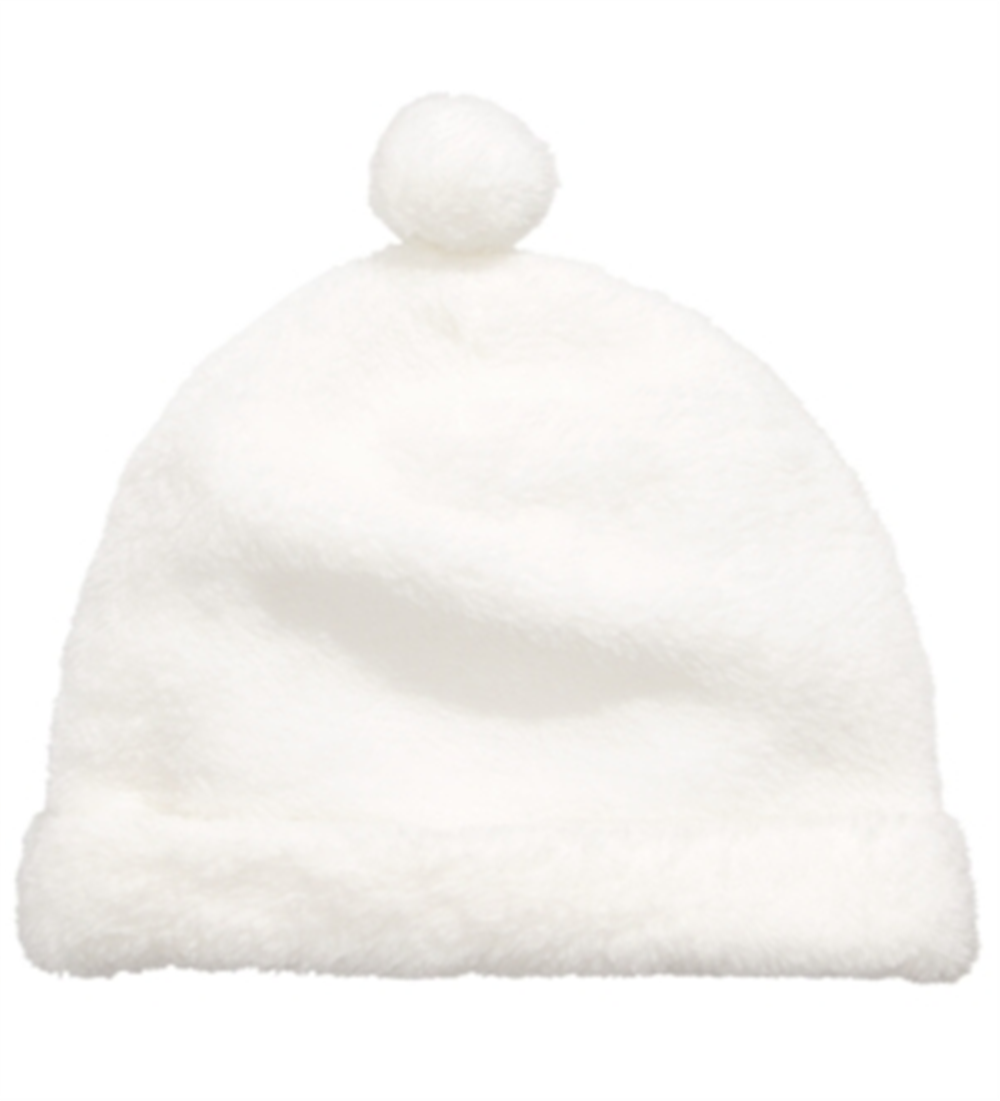 First Impressions Baby Boy's & Girl's Faux Sherpa Pom Pom Hat White Size 6-12 MOS