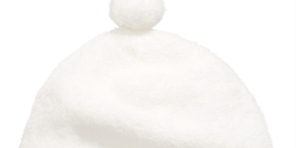 First Impressions Baby Boy's & Girl's Faux Sherpa Pom Pom Hat White Size 6-12 MOS