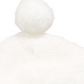 First Impressions Junior Boy's Faux Sherpa Pom Pom Hat Color Angel White Size 0-6 Months