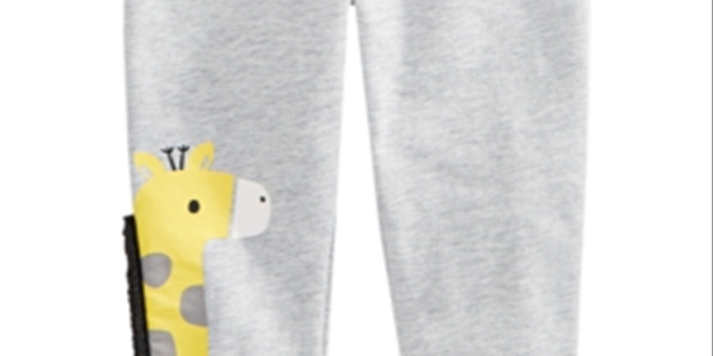 First Impressions Baby Boy's Giraffe Jogger Pants Gray Size 18MOS