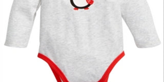 First Impressions Infant Girl's Penguin Bodysuit Gray Size Newborn