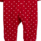 Carter's Baby Girl's Reindeer Zip Fleece Sleep & Play Print Red Size 6MOS