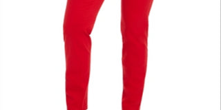 Charter Club Women's Bristol Skinny Ankle Jeans Red Size -8