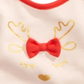 First Impressions Baby Girl's Cotton Reindeer Bib Red Size Regular