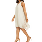 JM Collection Women's Lace Inset Shift Dress Brown Size X-Small