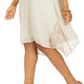 JM Collection Women's Lace Inset Shift Dress Brown Size X-Small