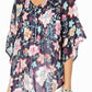 Style & Co Women's Floral Top Blue Size Small
