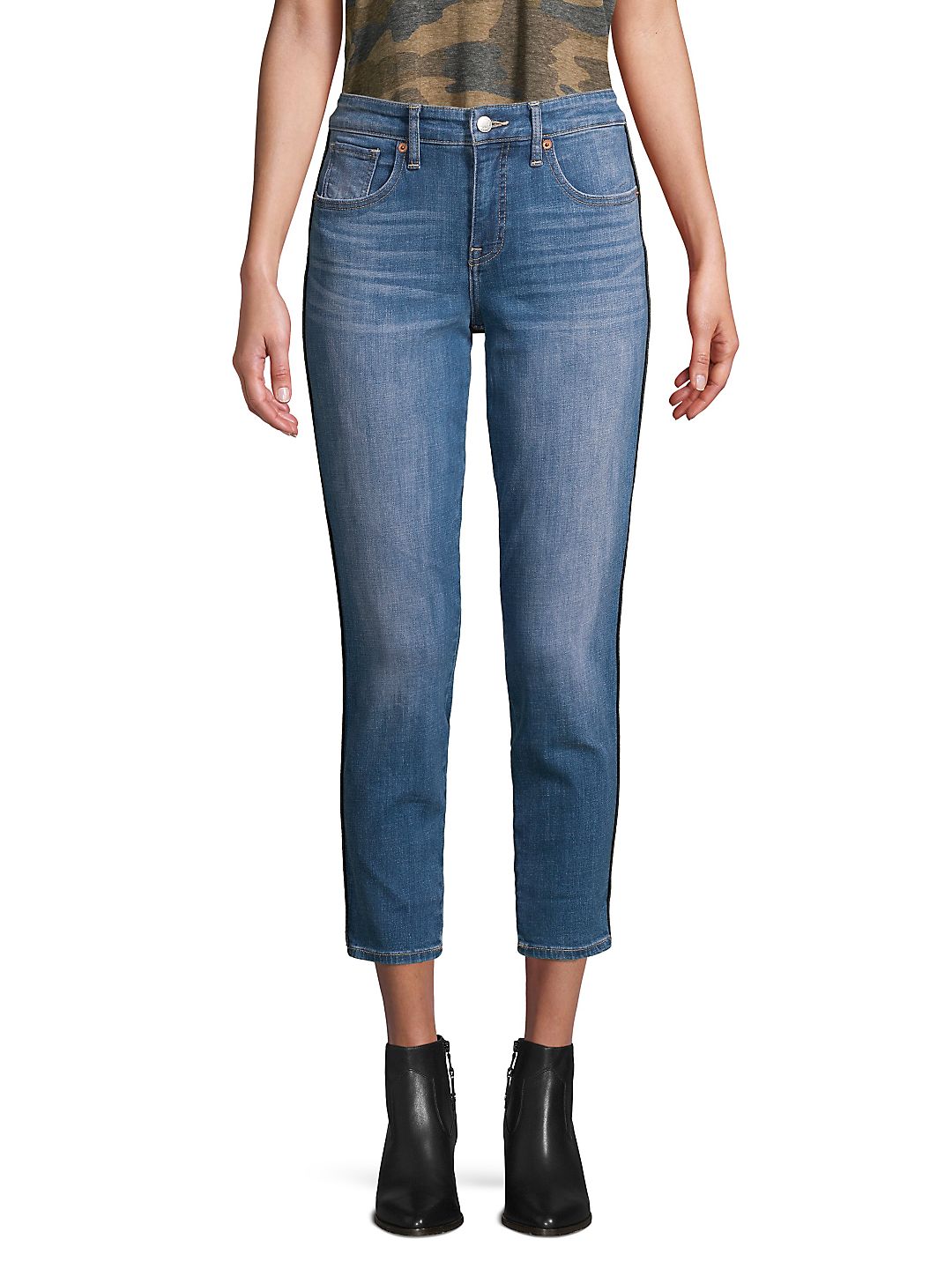 Lucky Brand Women's Ava Piping Trim Skinny Jeans Blue Size 54