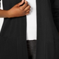 Karen Scott Women's Open Front Cardigan Black Size Medium