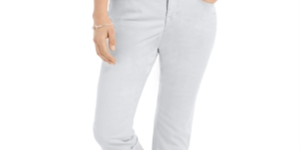 Style & Co Women's Curvy Capri Gray Size 8