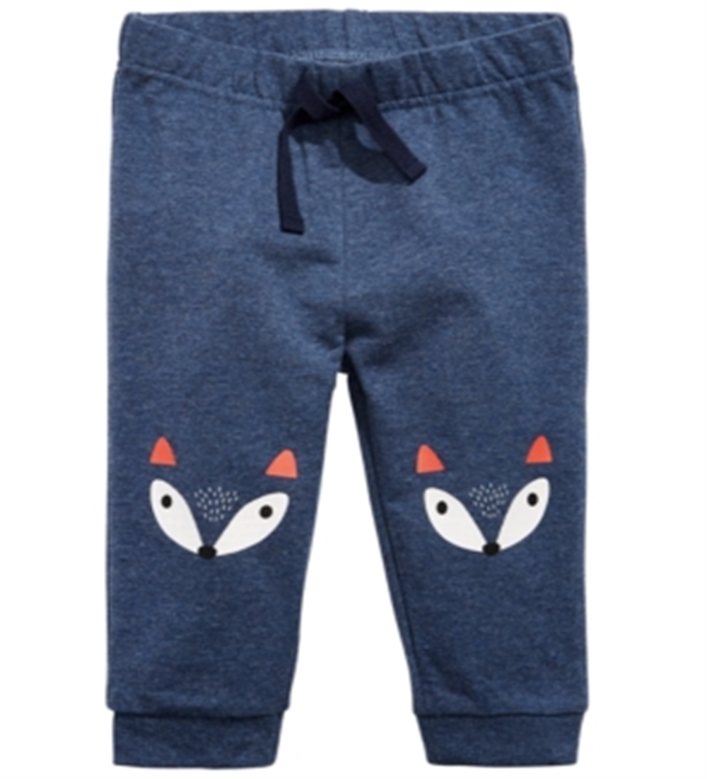 First Impressions Baby Boy's Fox Jogger Pants Blue Size 12MOS