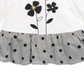 First Impressions Baby Girl's Flowers Houndstooth Polka Dot Peplum T-Shirt White Size 18MOS