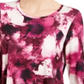 JM Collection Women's Printed Scoop Neck Top Pink Size X-Small