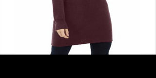 INC International Concepts Women's V Neck Tunic Sweater Red Size Petite S