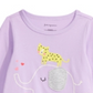 First Impressions Toddler Girl's Long Sleeve Elephant T-Shirt Purple Size 4T