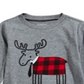 First Impressions Infant Boy's Elk Applique T-Shirt Gray Size 6-9 Months
