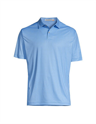 Peter Millar Men's Featherweight Seahorse Polo Shirt Blue Size L