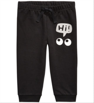 First Impressions Toddler Boy's Hi Print Jogger Pants Black Size 3T