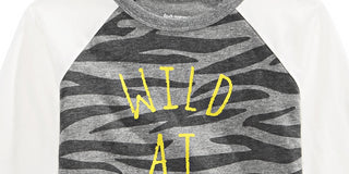 First Impressions Infant Boy's Wild at Heart Print T-shirt Gray Size 6-9 Months