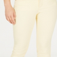 Charter Club Women's Bristol Tummy Control Skinny Ankle Jeans Yellow Size 10