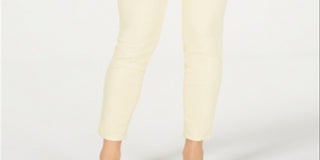 Charter Club Women's Bristol Tummy Control Skinny Ankle Jeans Yellow Size 10