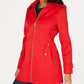 Michael Kors Women's Hooded Raincoat Red Size Petite XS