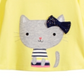 First Impressions Baby Girl's Cat Print T-Shirt Yellow Size 6-9 Months