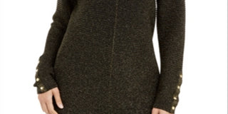 Alfani Women's Pinstripe Cuffed Jewel Neck Top Black Size Petite Large