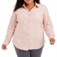 Charter Club Women's Cotton Corduroy Shirt Pink Size 0X