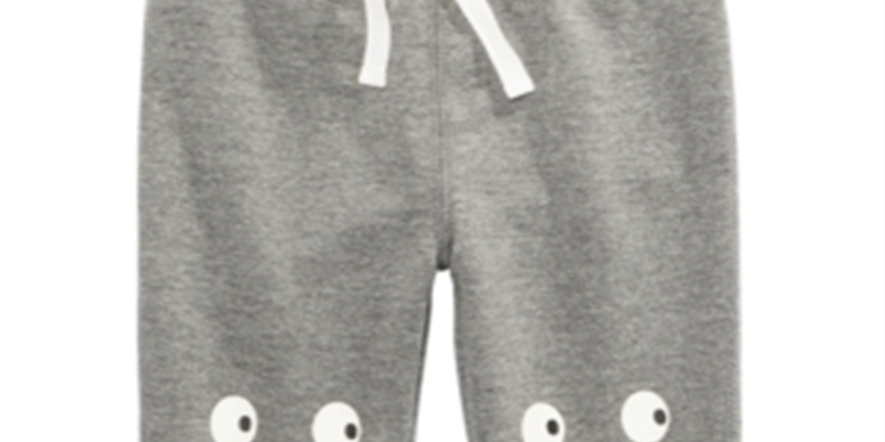 First Impressions Baby Boy's Monster Jogger Pants Gray Size 3-6 Months