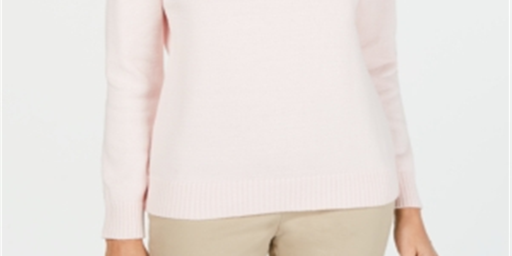 Karen Scott Women's Cotton Zip Neck Sweater Charcoal Size X-Large