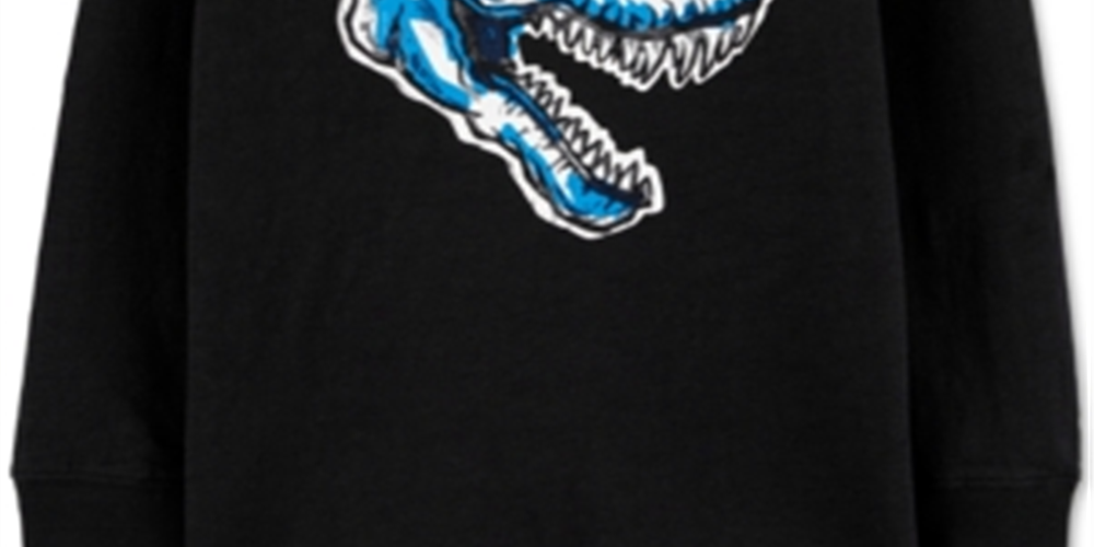 Carter's Boy's Dinosaur Slub Jersey Tee Black Size 8