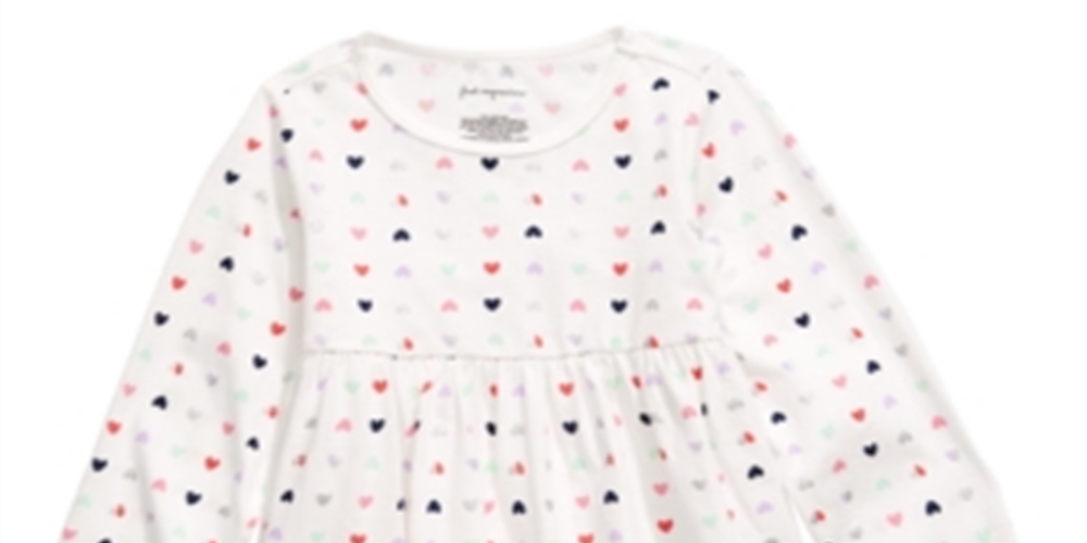 First Impressions Baby Girl's Heart Print Cotton Tunic White Size 3-6 Months