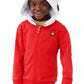 Cubcoats Transforming 2 in 1 Unisex Marshall 2-in-1 Stuffed Animal Hoodie Red