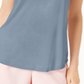 Maison Jules Women's Scoop Neck Tank Blue Size Medium