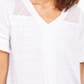 Style & Co Women's Crochet Top White Size Small