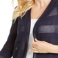 Charter Club Women's Open Front Cardigan Blue Size Large