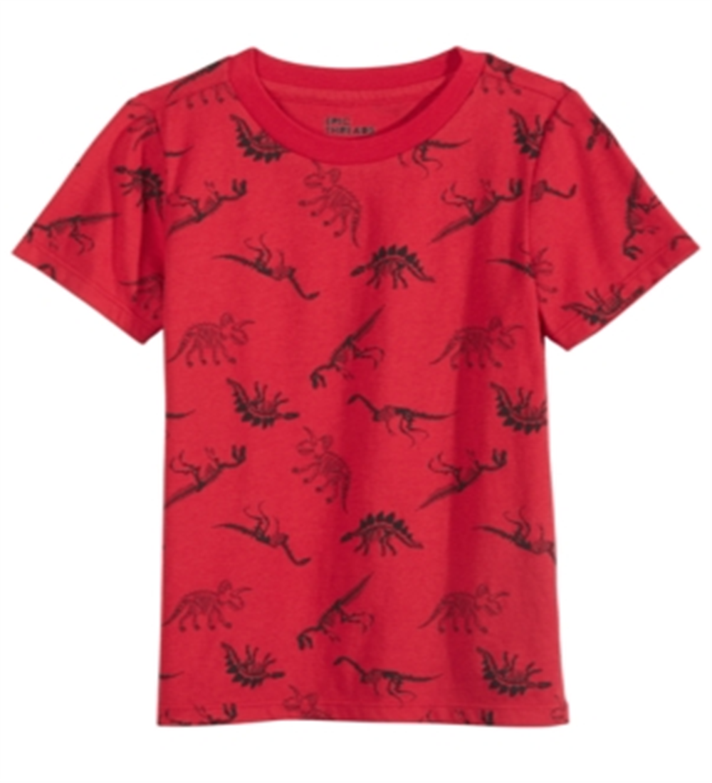 Epic Threads Little Boy's Tossed Dino T-Shirt Red Size 5