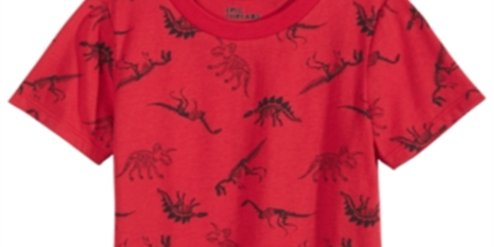 Epic Threads Little Boy's Tossed Dino T-Shirt Red Size 5