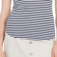 Charter Club Women's Supima Cotton Knit Stripe Tank Blue Size X-Large
