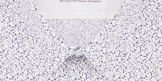 Calvin Klein Men's Extreme Slim Fit Print Button Down Shirt White Size M